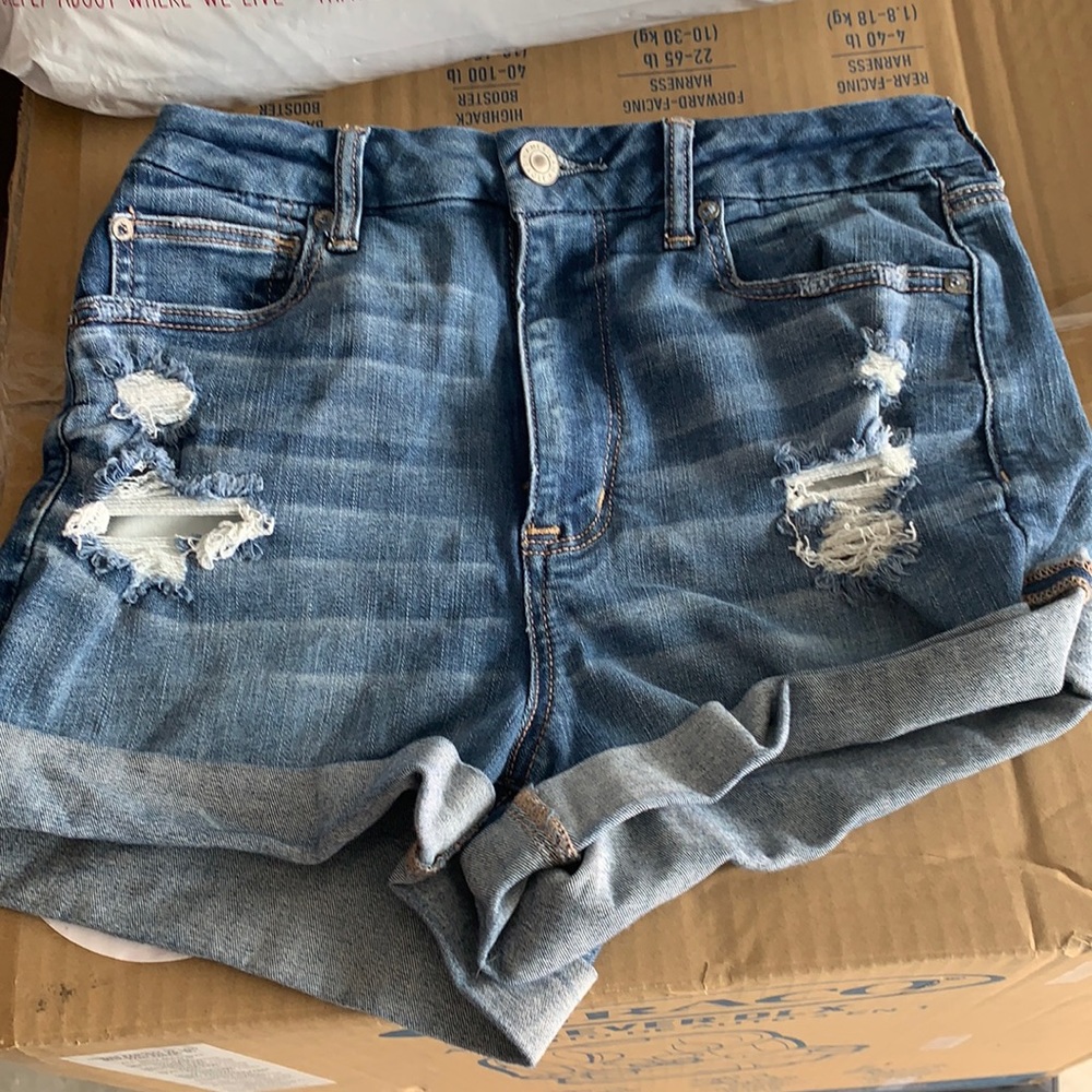 American eagle next level stretch midi shorts